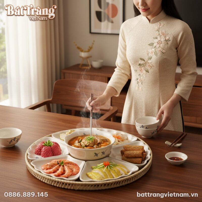 Một bữa cơm gia đình ấm cúng tại ngôi nhà Việt ...