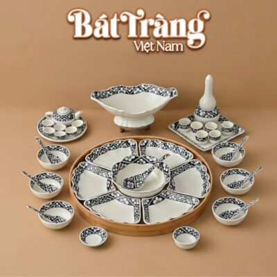 Bộ Bát Đĩa Hoa Mặt Trời Vẽ Tay Hoa Đen Viền BT-MT17 - Ảnh đại diện