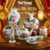 Bộ Quà Gốm Sứ Liên Hoa Thanh Khiết Vẽ Vàng Tặng Tết BT-QTT03 - Ảnh đại diện