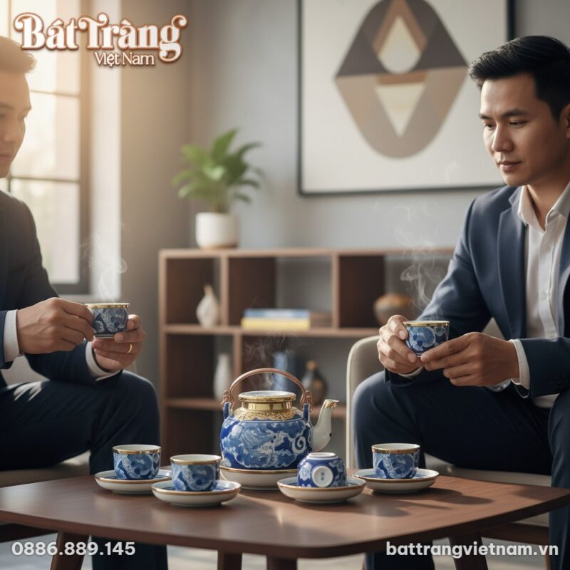 Hai người đàn ông Việt Nam trong trang phục côn...