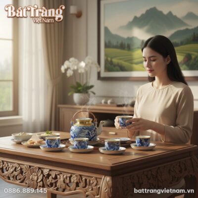 cận cảnh một người phụ nữ Việt Nam trang phục t...