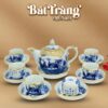 Bộ trà sứ men lam chóp lửa bọc đồng vàng Trúc Lâm Thất Hiền 400ml BT-AC61 - Ảnh đại diện