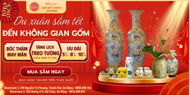 Chương tr&igrave;nh Du Xu&acirc;n Sắm Tết tại Kh&ocirc;ng Gian Gốm B&aacute;t Tr&agrave;ng Đ&agrave; Nẵng