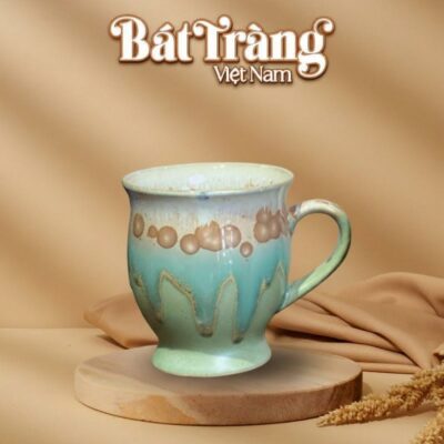 Cốc sứ Bát Tràng Men Hoả Biến Dáng Bầu Có Quai LS-30 - Ảnh đại diện