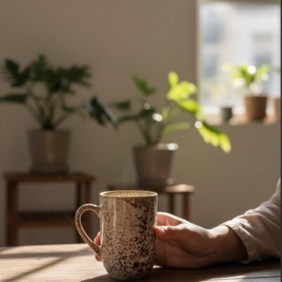 Cận cảnh bàn tay một người đang nhẹ nhàng cầm c...