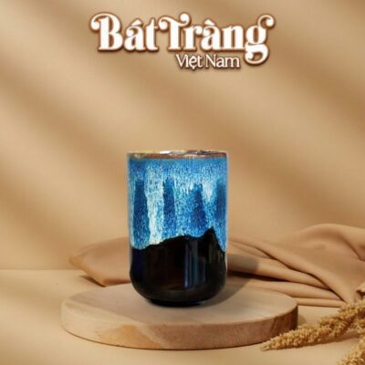 Cốc Sứ Bát Tràng Men Hoả Biến Dáng Trụ Không Quai LS-33 - Ảnh đại diện