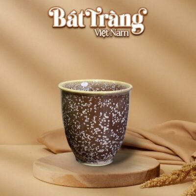 Cốc sứ Bát Tràng Men Hoả Biến Dáng Vát Không Quai LS-31 - Ảnh đại diện