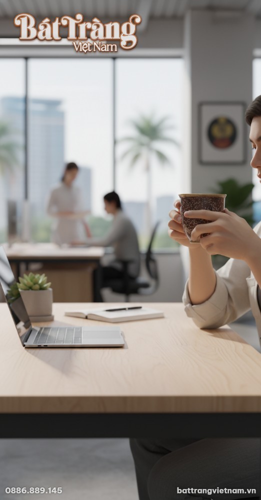 Thiết kế ly sứ tối giản dễ dàng sử dụng hằng ngày