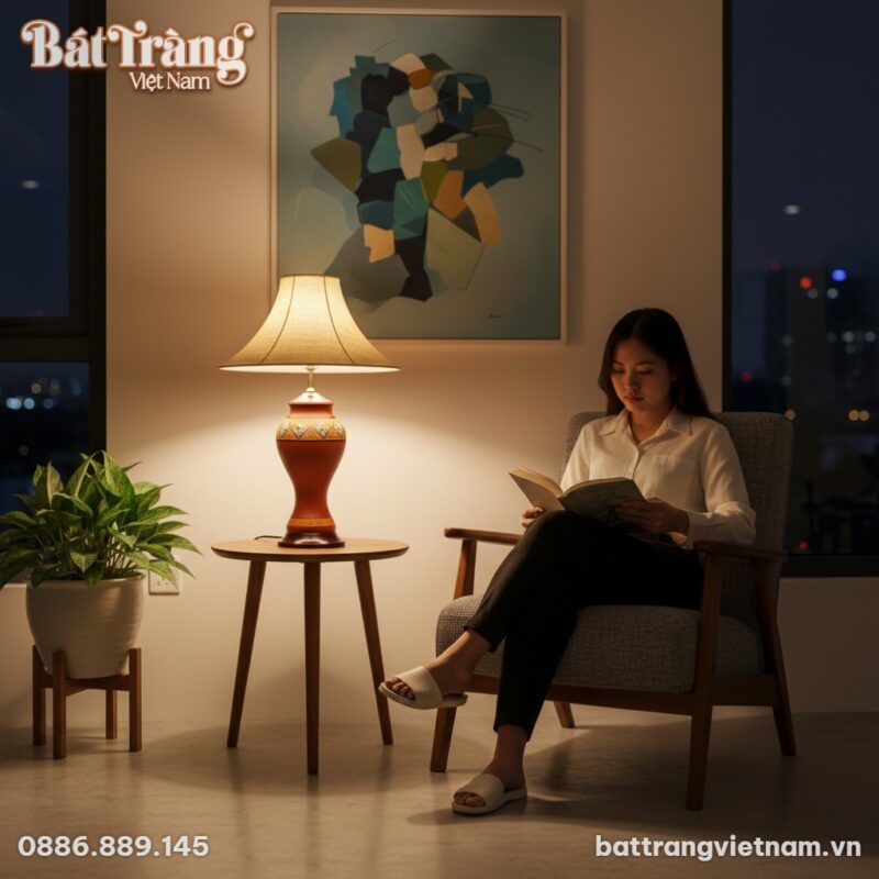 Góc đọc sách thư thái trong căn hộ hiện đại tại... Góc đọc sách thư thái trong căn hộ hiện đại tại...