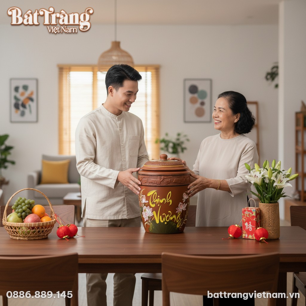 Một cặp đôi trẻ trong trang phục áo dài truyền ...