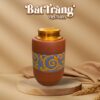 Hũ đựng trà gốm sứ đất đỏ Bát Tràng dáng trụ hoạ tiết hoa dây cách điệu BT-HĐT08 - Ảnh đại diện