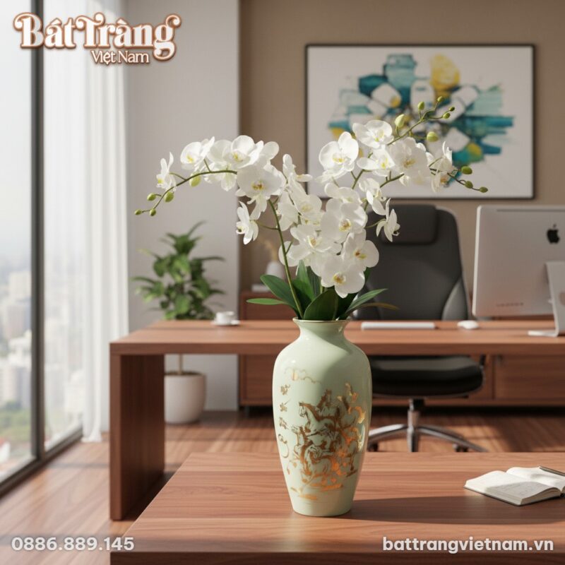 Lọ hoa Mã Đáo Thành Công cao 29cm cắm hoa lan, ... Lọ hoa Mã Đáo Thành Công cao 29cm cắm hoa lan, ...