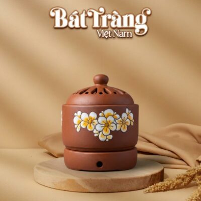 Lư Điện Xông Tinh Dầu Họa Tiết Hoa Gốm Bát Tràng BT-DX03 - Ảnh đại diện