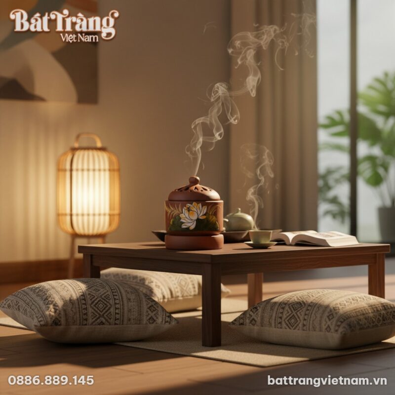 Một góc phòng thiền trong căn hộ hiện đại Việt ... Một góc phòng thiền trong căn hộ hiện đại Việt ...