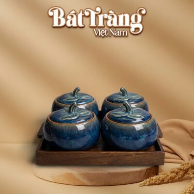 Set 4 Hũ Đựng Mứt Dáng Bí Men Hỏa Biến Kèm Khay Gỗ BT-KM27 - Ảnh đại diện