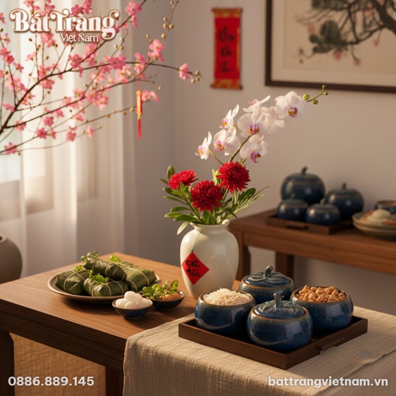 Góc trưng bày nghệ thuật tại một ngôi nhà Việt ...