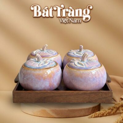 Set 4 Hũ Đựng Mứt Dáng Bí Men Tím Hỏa Biến BT-KM30 - Ảnh đại diện