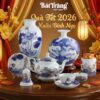 Set Quà Tết Hoa Sen Vẽ Vàng Men Lam Gốm Sứ Cao Cấp BT-QTT02 - Ảnh đại diện