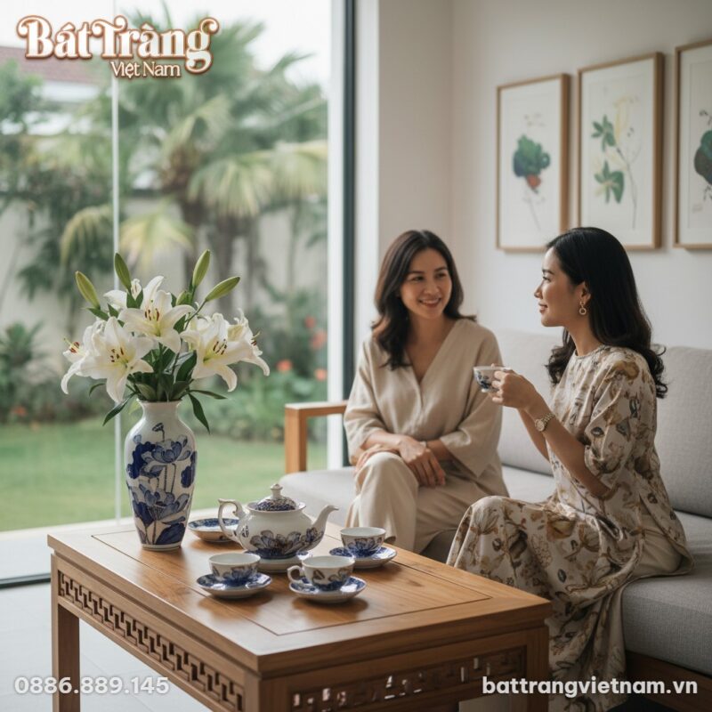 Một buổi trà chiều ấm cúng trong phòng khách ph... Một buổi trà chiều ấm cúng trong phòng khách ph...