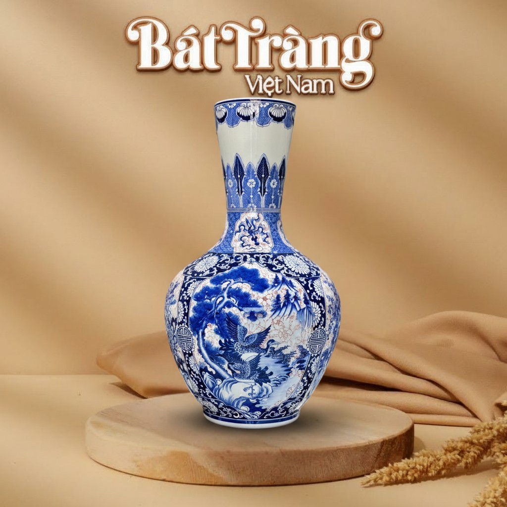 Tỏi Bình Cổ Ngỗng Tứ Cảnh Tùng Cúc Trúc Mai BT-TB08