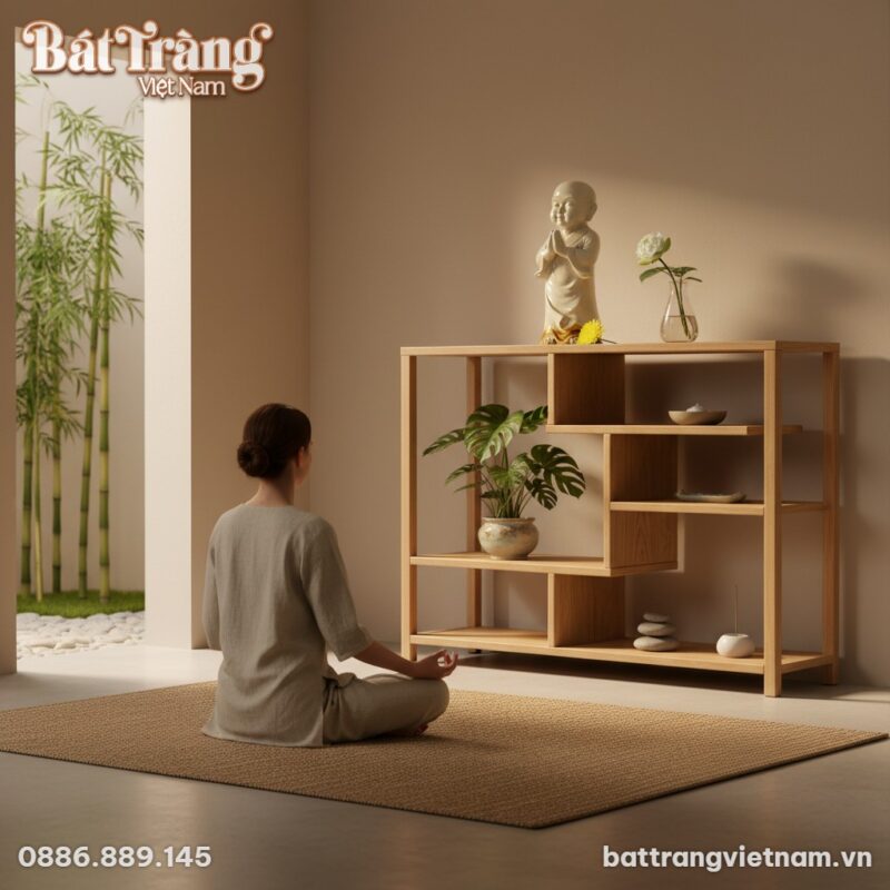 Bức tượng chú tiểu chắp tay, với vẻ mặt an nhiê... Bức tượng chú tiểu chắp tay, với vẻ mặt an nhiê...