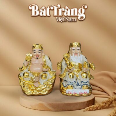Tượng Thần Tài - Thổ Địa men rạn dát vàng BT-TTTĐ01 - Ảnh đại diện