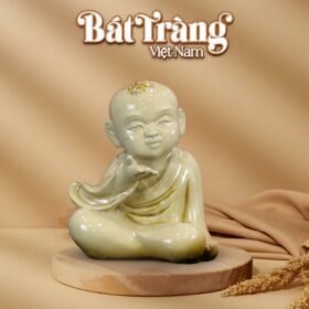 Tượng Tiểu Sư Hoan Hỉ Men Rạn Bát Tràng BT-TCT02