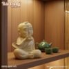 Tượng Tiểu Sư Hoan Hỉ men rạn Bát Tràng (cao 32...