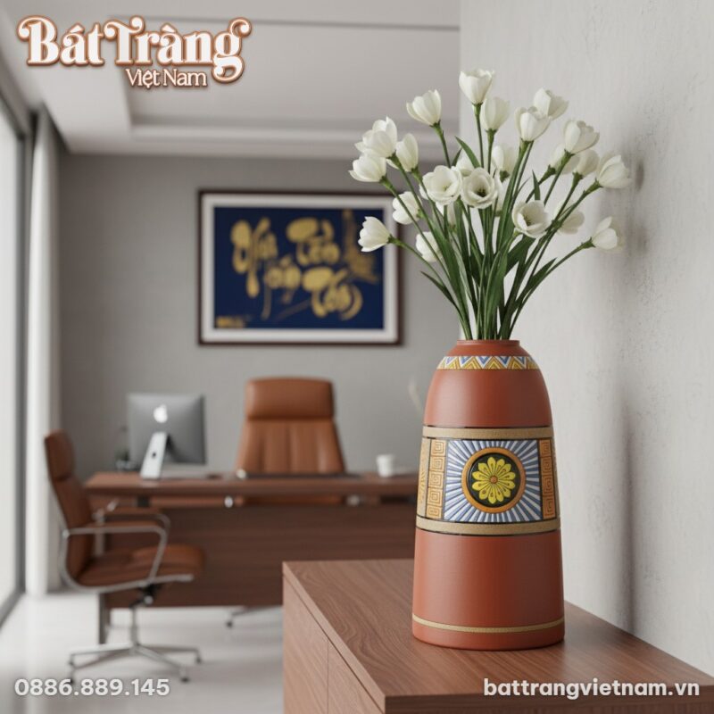 binh-hoa-bat-trang-dat-do-dang-chuong-ve-hoa-tho-cam-35cm-bt-lh80