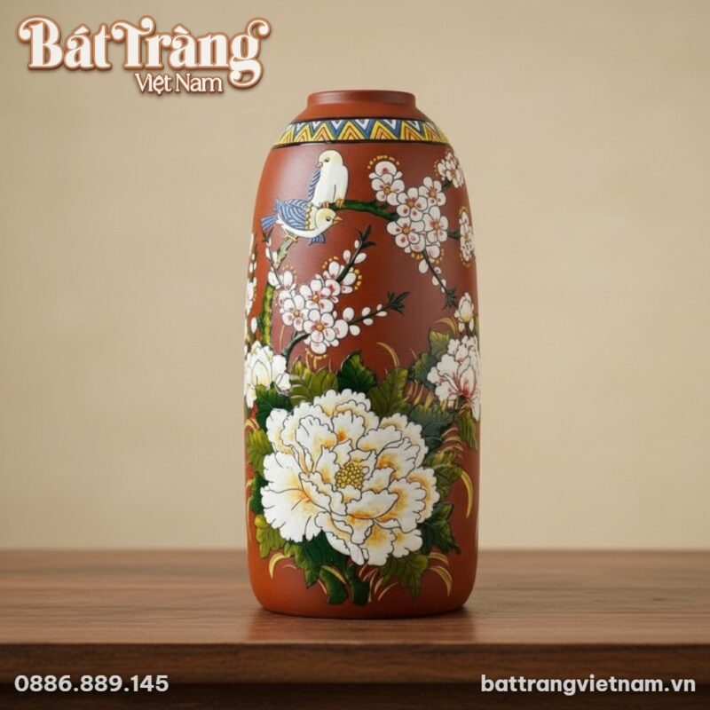 Góc chụp cận cảnh lọ hoa chính diện. Đặt trên b... Góc chụp cận cảnh lọ hoa chính diện. Đặt trên b...