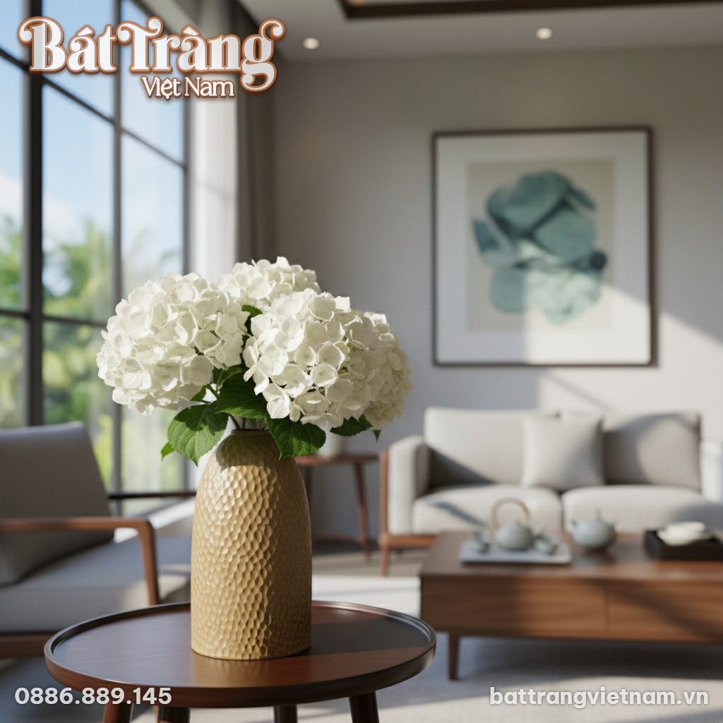 Trong một phòng khách hiện đại kiểu Việt Nam, b...