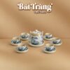 Bộ ấm chén dáng trụ quai xách men rạn cổ bọc đồng Bát Tràng BT-AC82 - Ảnh đại diện