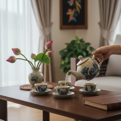 Một không gian phòng khách Việt hiện đại, ấm cú...