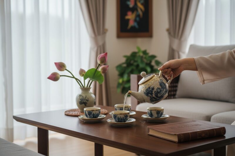 Một không gian phòng khách Việt hiện đại, ấm cú...