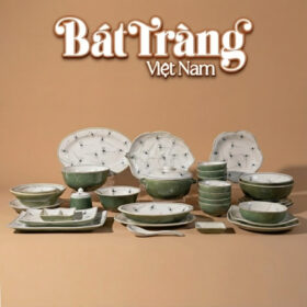 Bát đĩa vẽ họa tiết