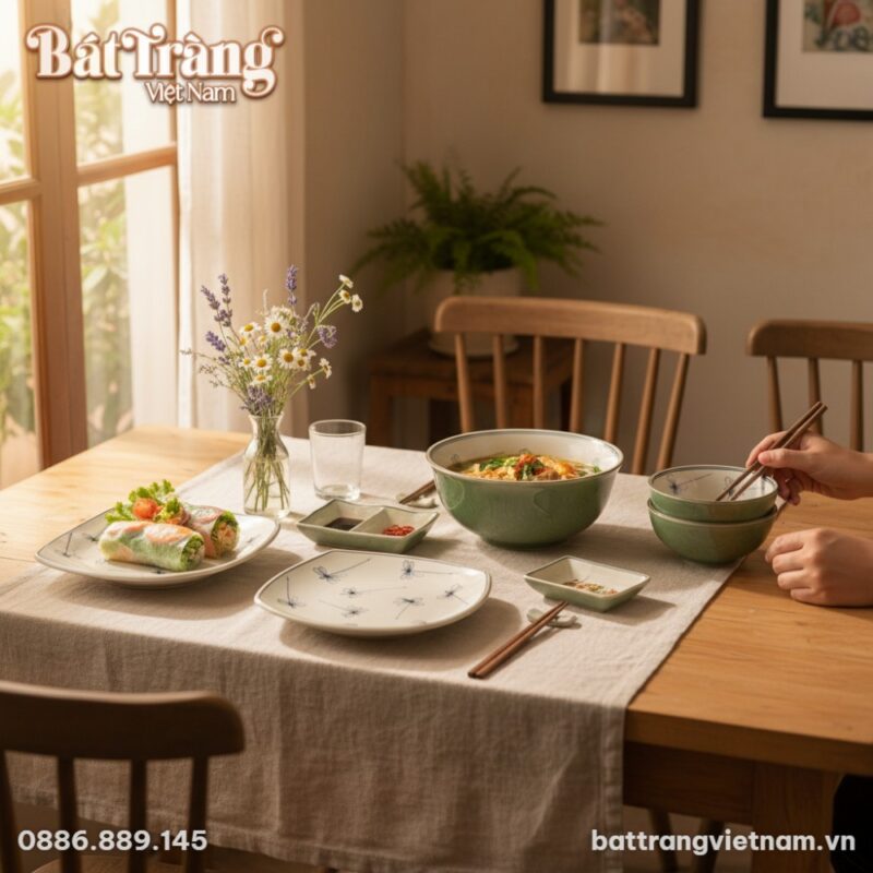 Bàn ăn tại một nhà hàng chay/quán cà phê phong ... Bàn ăn tại một nhà hàng chay/quán cà phê phong ...