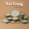 Bộ bát đĩa Bát Tràng men sứ trắng hoạ tiết chuồn xanh Thịnh Soạn BD-66 - Ảnh đại diện