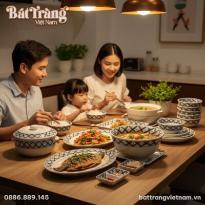 Một bữa ăn tối ấm cúng của gia đình trẻ Việt Na...