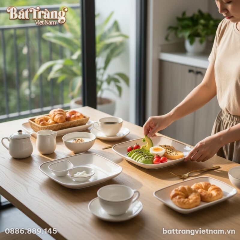 Một người trẻ Việt Nam đang tỉ mỉ sắp xếp món ă... Một người trẻ Việt Nam đang tỉ mỉ sắp xếp món ă...