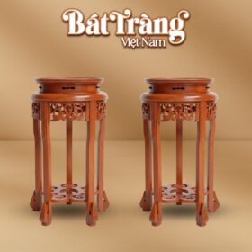 Đôn gỗ dáng tròn