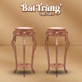 Đôn gỗ dáng tròn