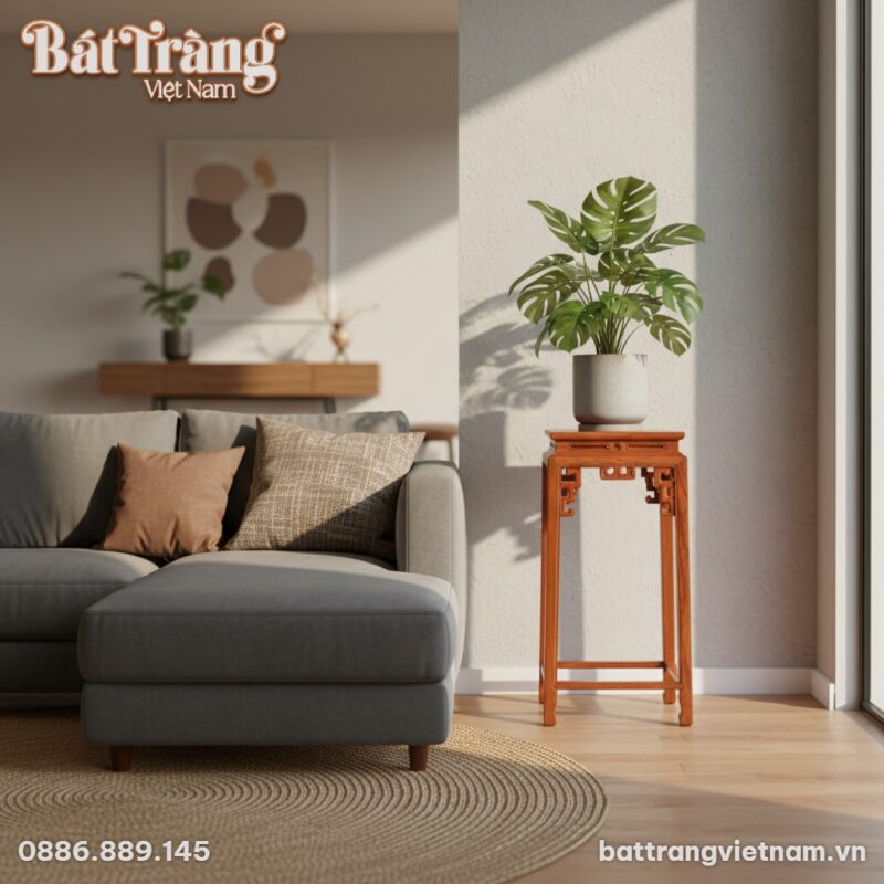 don-vuong-trien-go-huong-cao-80cm-be-mat-38cm-bt-dg06