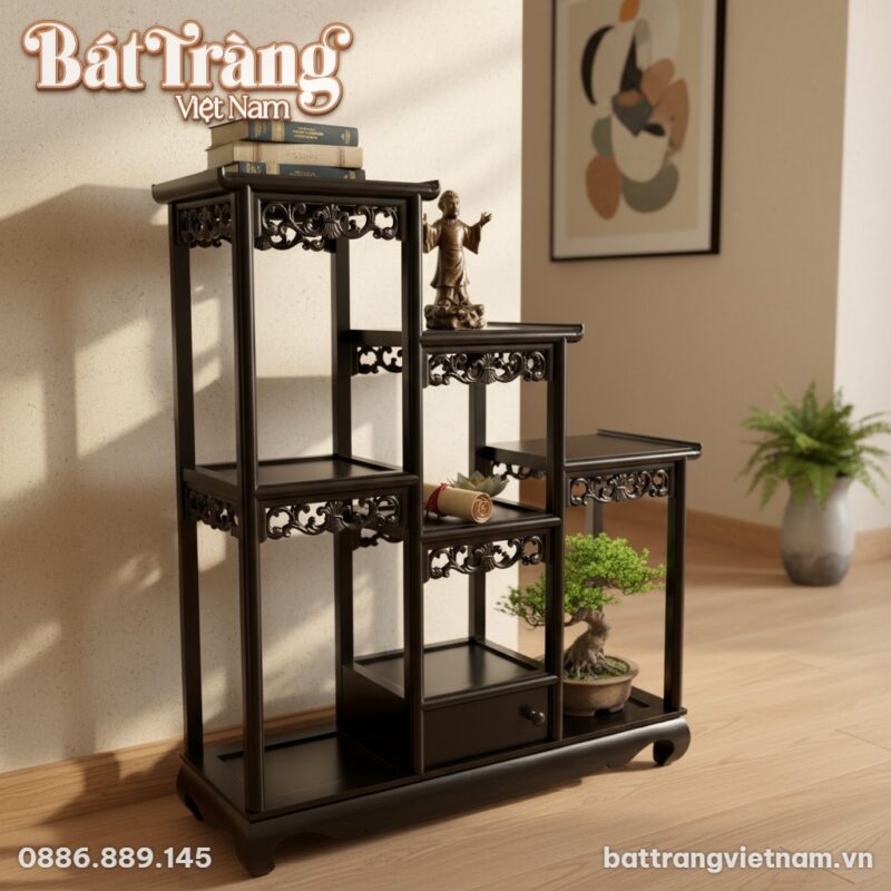 ke-go-lim-tam-cap-trung-bay-mau-nau-den-cao-90cm-bt-dg02