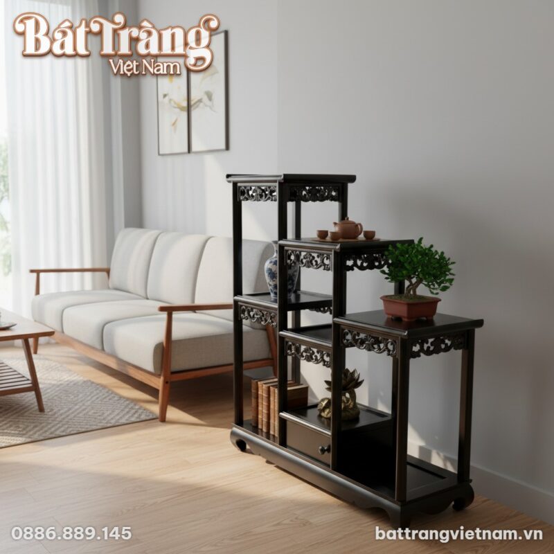 ke-go-lim-tam-cap-trung-bay-mau-nau-den-cao-90cm-bt-dg02