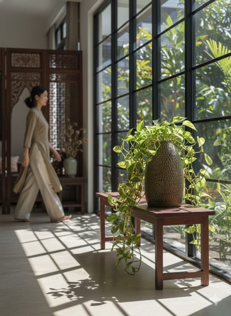 Góc nhìn độc đáo lọ hoa BT_LH67 men rêu, cao 48... Góc nhìn độc đáo lọ hoa BT_LH67 men rêu, cao 48...