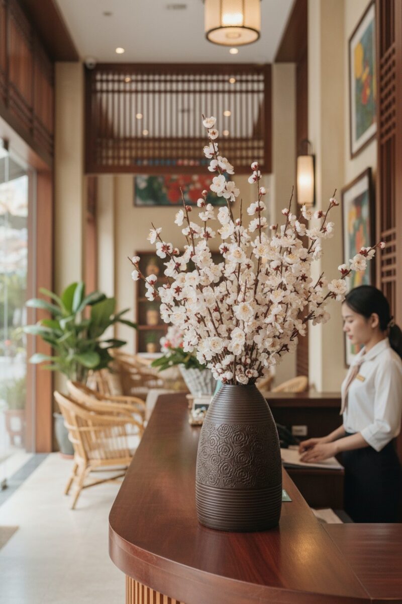 Lọ hoa gốm Bát Tràng 48cm dáng chuông, cắm một ...