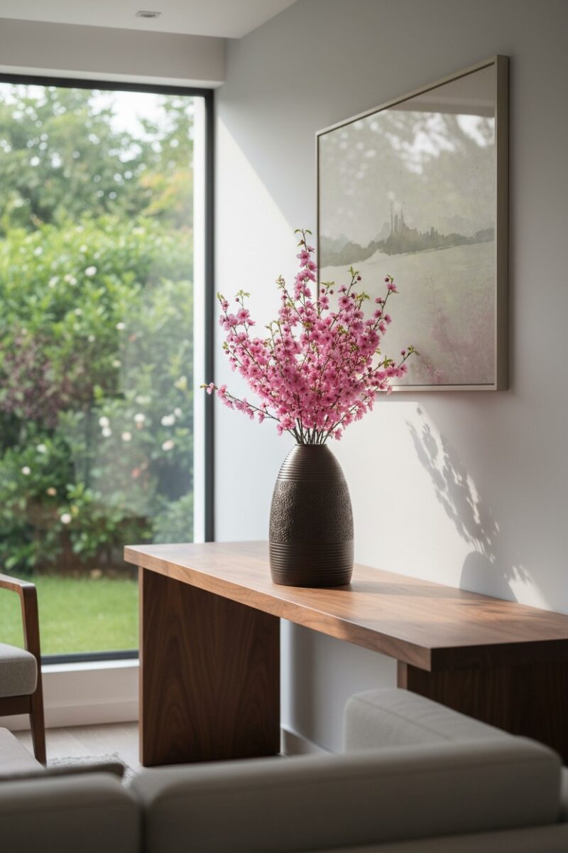 Một chiếc bình gốm Bát Tràng cao 48cm, với lớp ...