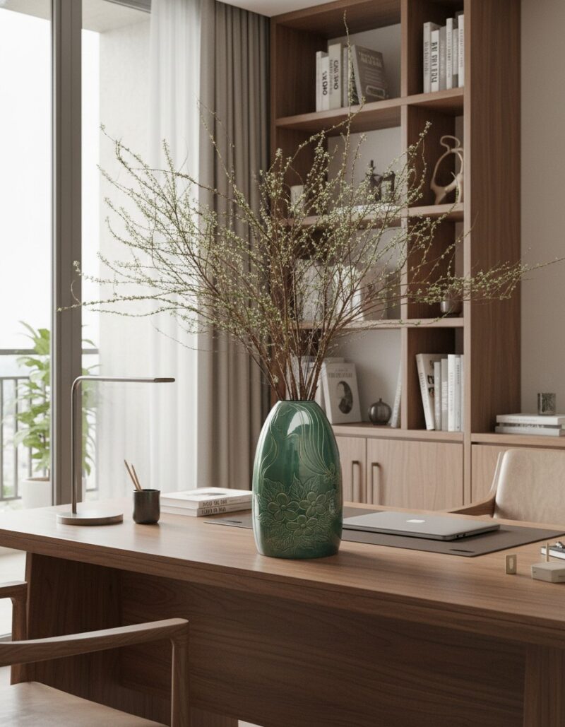 Góc làm việc tinh tế trong căn hộ cao cấp tại V...