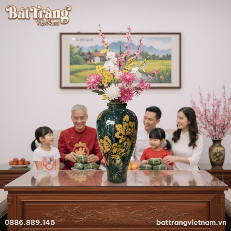 Một gia đình Việt Nam hiện đại đang quây quần t...