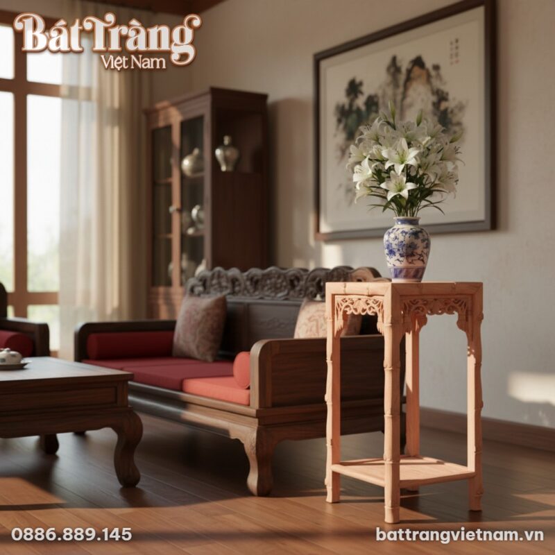 cap-don-go-vuong-trien-2-tang-dang-truc-cham-hoa-la-cao-80cm-bt-dg07